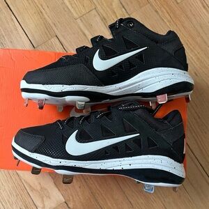 New nIKE Air HyperDiamond Pro Metal Spikes Black Softball Cleats womens 7
